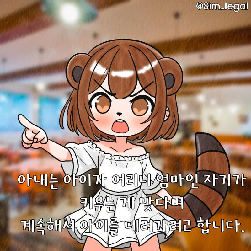 자녀를 데려간 아내, 양육권은 누구에게? 이혼 소송 중 아이를 데려가면 약취유인죄가 될까 카드뉴스 9