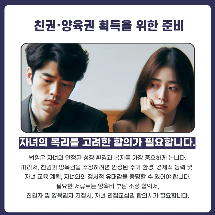 합의이혼 시 친권·양육권은 어떻게 정해지고, 어떤 절차로 확정되나요? 카드뉴스 3
