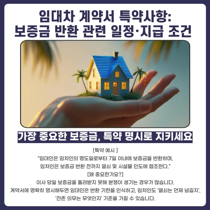 임대차계약서 특약사항 5가지: 꼭 넣어야 할 조항과 법적 유효성 카드뉴스 3