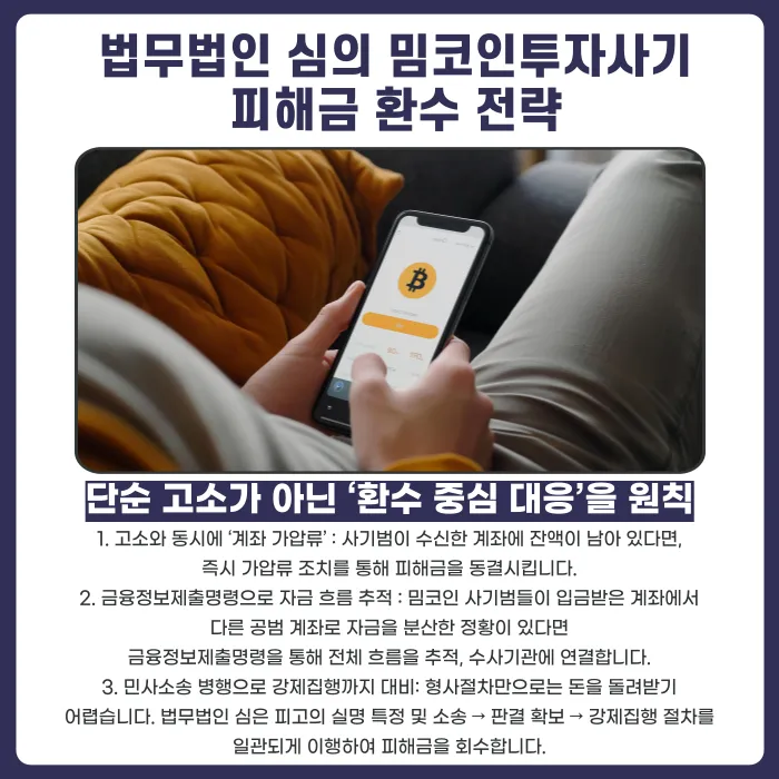 밈코인 투자사기 피해금, 되찾을 수 있을까? 환수 중심 대응 방법 카드뉴스 3