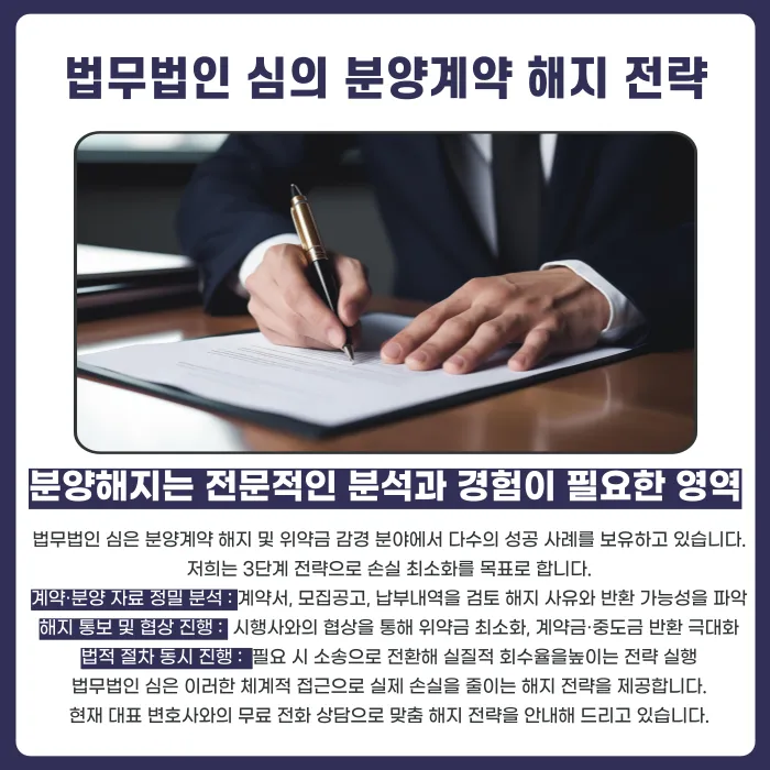 김포해링턴플레이스 풍무 분양계약해지, 가능성과 검토 사유 카드뉴스 5