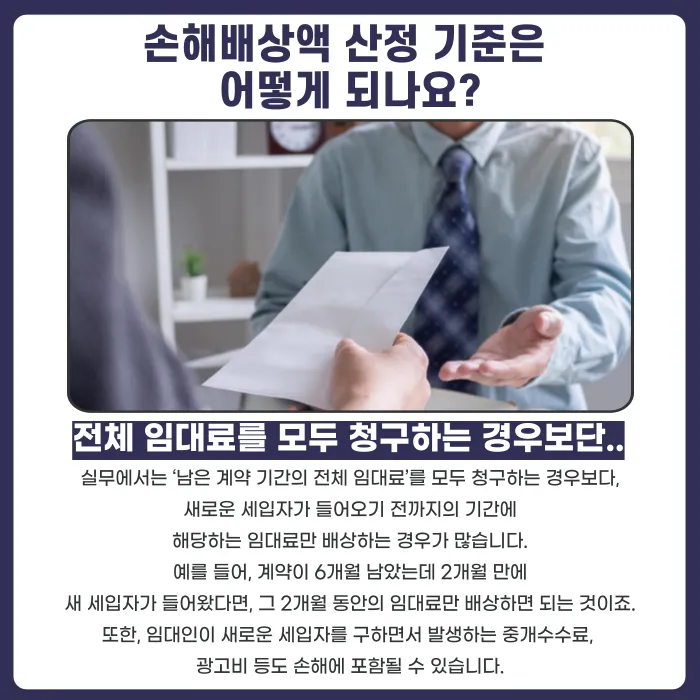 임대차 계약 중도 해지 시 위약금, 얼마나 내야 할까? 카드뉴스 3