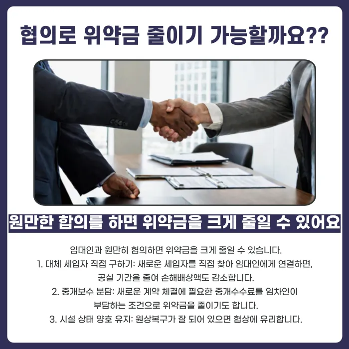 임대차 계약 중도 해지 시 위약금, 얼마나 내야 할까? 카드뉴스 4