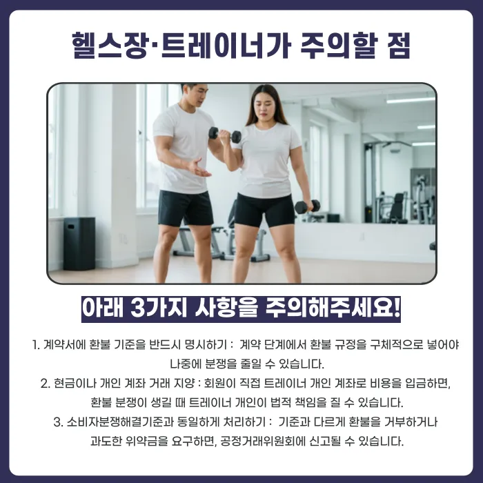 PT 횟수 소진 전 계약 해지 시 수업료 환불·정산 기준 카드뉴스 4