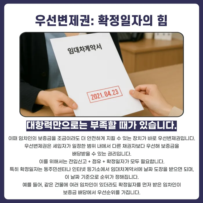 건물 전체가 경매에 넘어갔을 때 임차인의 보증금과 권리는 어떻게 되나요? 카드뉴스 5