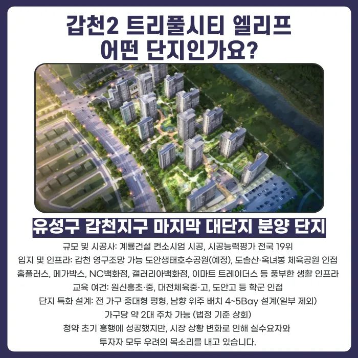갑천2 트리풀시티 엘리프 분양계약해지, 가능한 경우와 대응 전략 카드뉴스 2