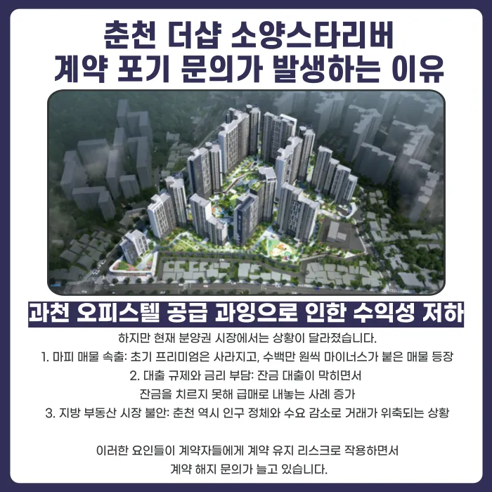 춘천 더샵 소양스타리버 분양권 계약해지, 가능한 경우와 검토 방법 카드뉴스 3