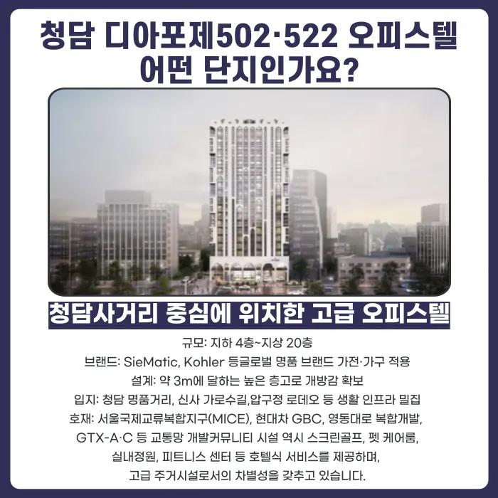 청담 디아포제502·522 오피스텔 분양권, 계약해지 할 수 있을까? 카드뉴스 2