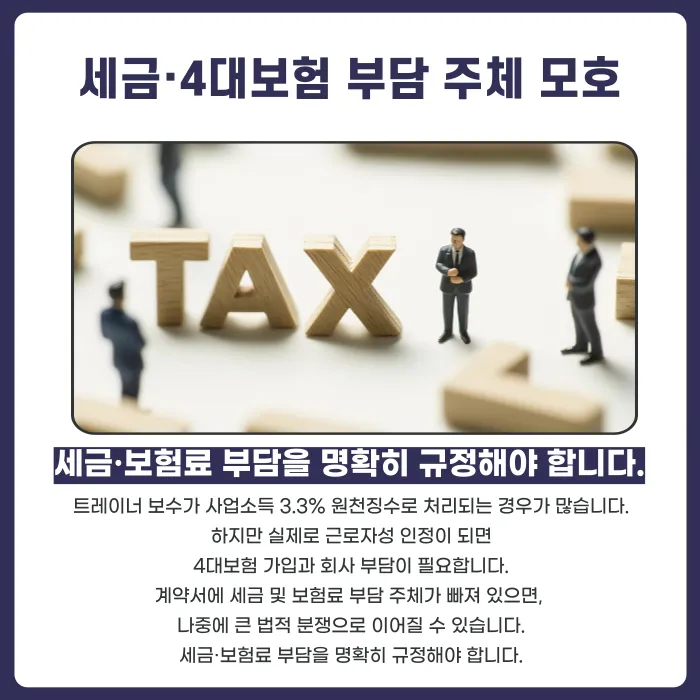 헬스장 트레이너 계약서에서 자주 빠뜨리는 함정 조항 5가지 카드뉴스 6