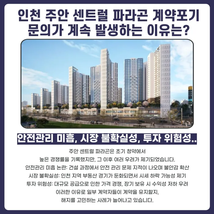 인천 주안 센트럴 파라곤 분양권 계약해지, 가능한 경우는? 카드뉴스 3