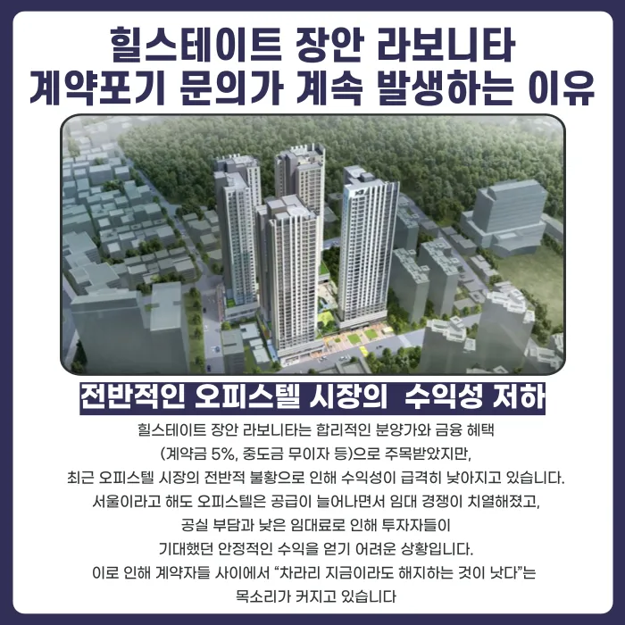 힐스테이트 장안 라보니타 분양계약해지, 가능할까? 카드뉴스 3