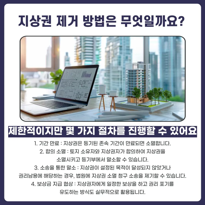 토지에 지상권이 설정되어 있다면? 매수인이 확인할 사항과 제거 방법 카드뉴스 5