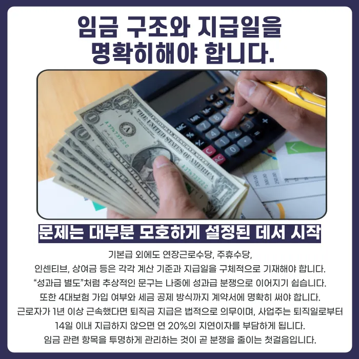 근로계약 분쟁을 예방하는 방법: 근로자·사업주 체크리스트 카드뉴스 3