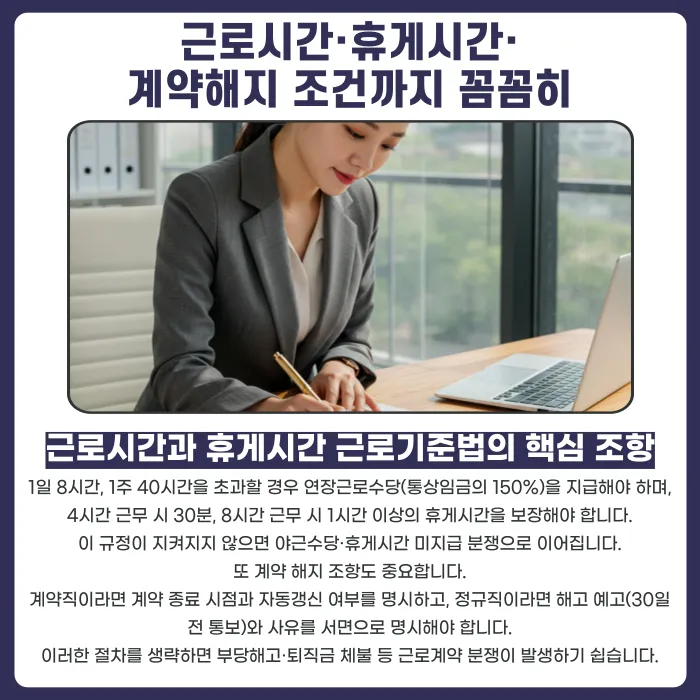 근로계약 분쟁을 예방하는 방법: 근로자·사업주 체크리스트 카드뉴스 4