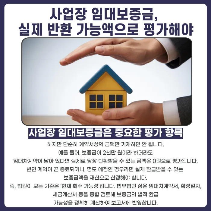 개인회생 자영업자 재산평가: 임대보증금·재고자산·부가세 신고자료 준비법 카드뉴스 2