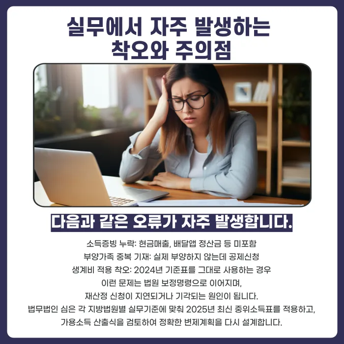 2025년 중위소득 인상, 개인회생 변제금 재산정 되나요? 카드뉴스 5