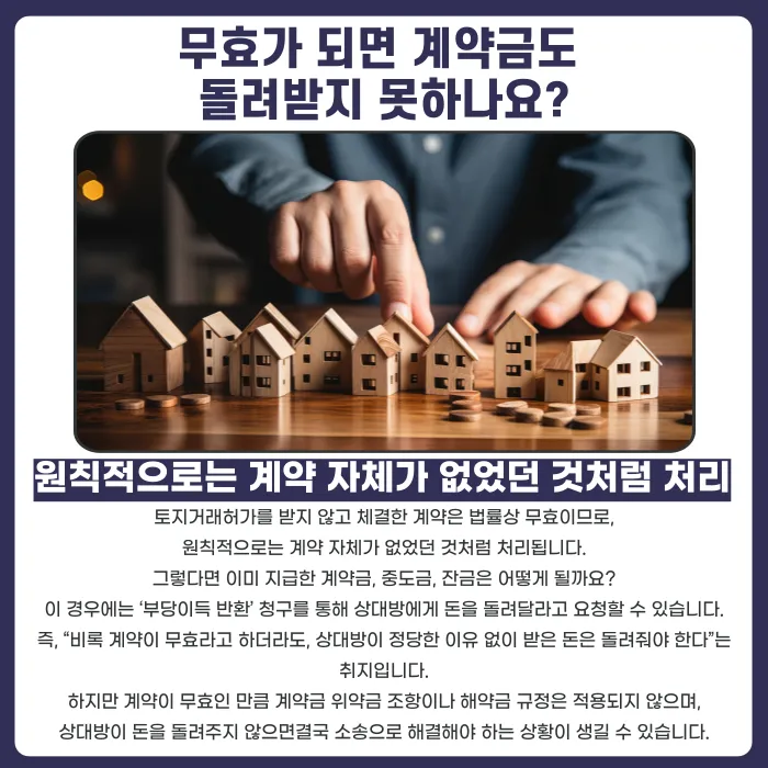 토지거래허가구역 계약, 허가 없이 진행하면 어떻게 되나요 카드뉴스 3