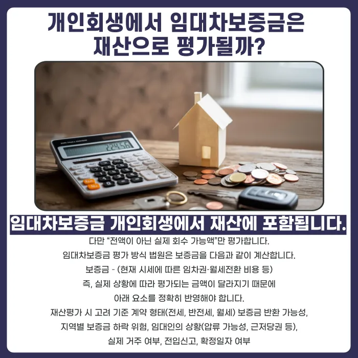 개인회생 임대차보증금·전세권은 재산으로 평가될까? 주거 유지까지 정리 카드뉴스 2