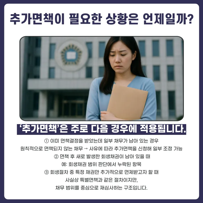 개인회생 특별면책·추가면책, 어떤 경우에 가능할까? 카드뉴스 3