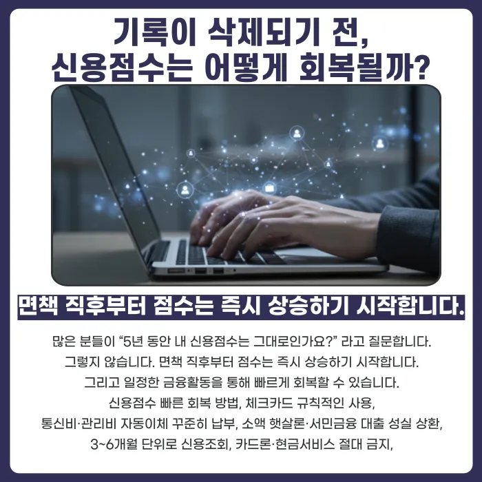 개인회생 면책 후 신용정보 삭제 시점과 절차 카드뉴스 5