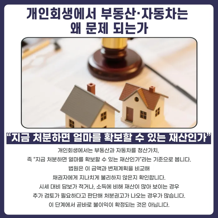 개인회생 부동산·자동차 처분권고, 어떻게 대응해야 할까 카드뉴스 2