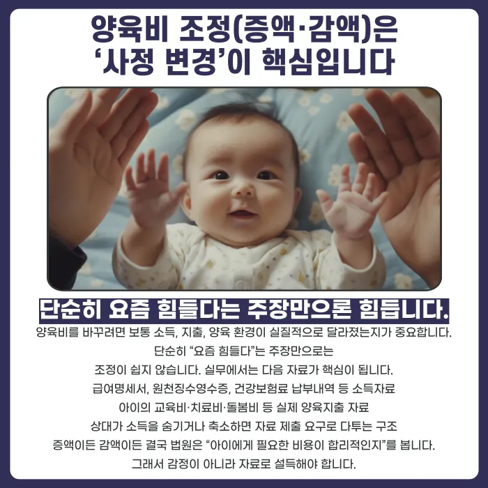 이혼 후 면접교섭 방해와 양육비 조정, 어떻게 대응해야 할까 카드뉴스 3