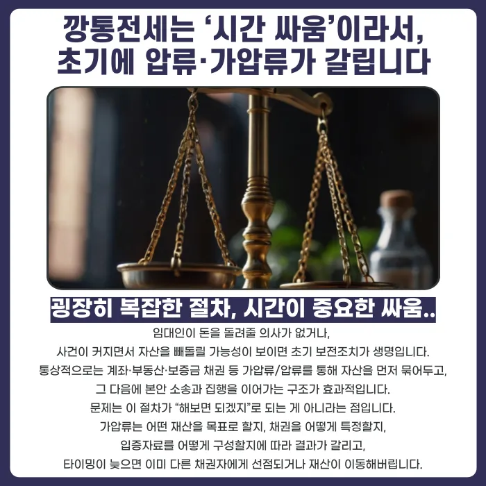 깡통전세사기, 왜 소송만으로는 보증금을 돌려받기 어려울까 카드뉴스 3