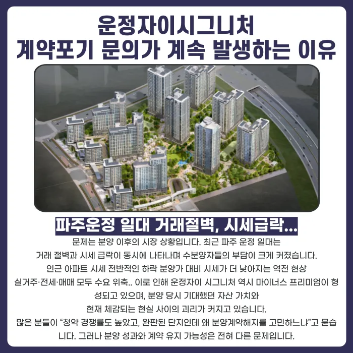 운정자이시그니처 분양계약해지, 고민된다면 반드시 알아야 할 것 카드뉴스 3