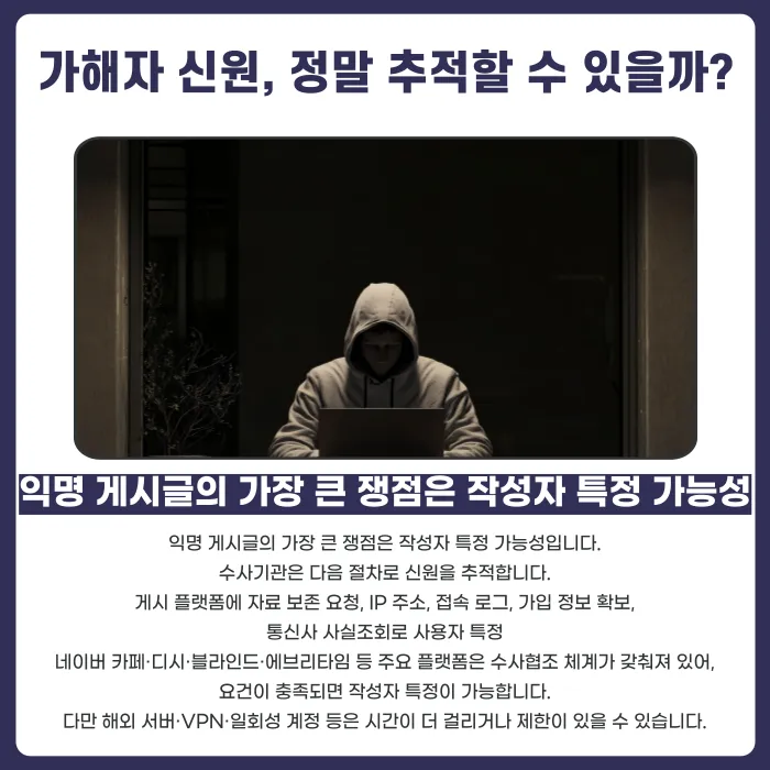 익명 게시글도 명예훼손으로 고소할 수 있을까 카드뉴스 3