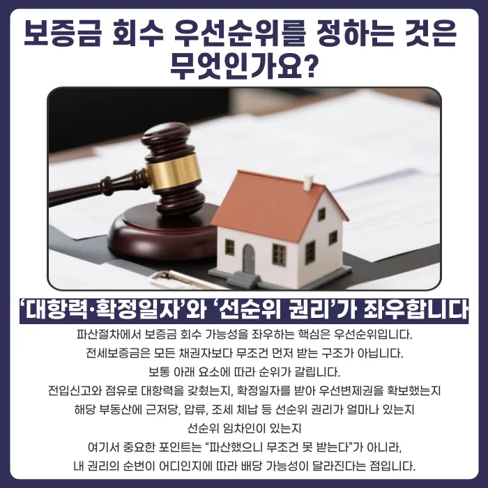 전세 계약 중 임대인이 파산하면 보증금은 어떻게 되나요? 카드뉴스 3