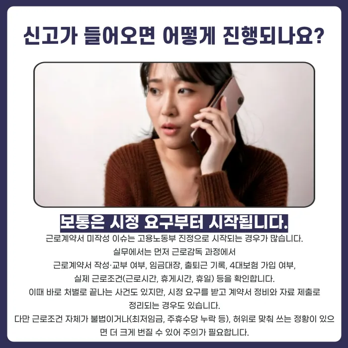 근로계약서 미작성, 임금체불 없어도 처벌될까? 카드뉴스 4