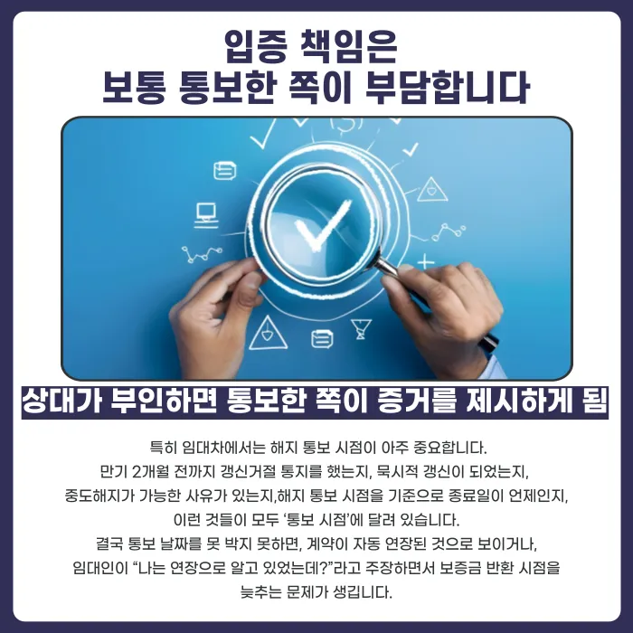 임대차 계약 해지, 구두 통보만으로 효력이 있을까? 카드뉴스 3