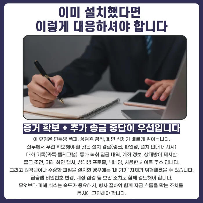 HTS·MTS 설치 유도 투자사기, 화면 수익 조작과 출금 차단의 신호 카드뉴스 5
