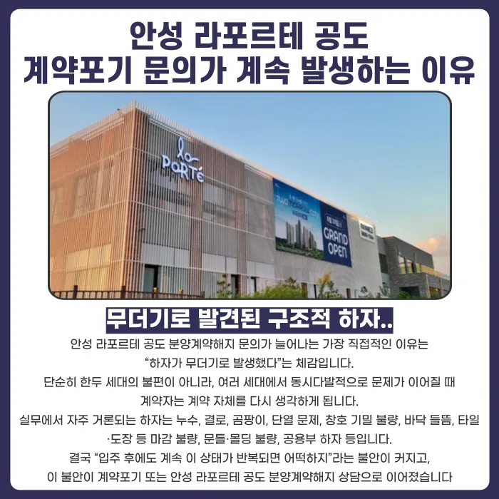 안성 라포르테 공도 분양계약해지, 가능할까요? 카드뉴스 3