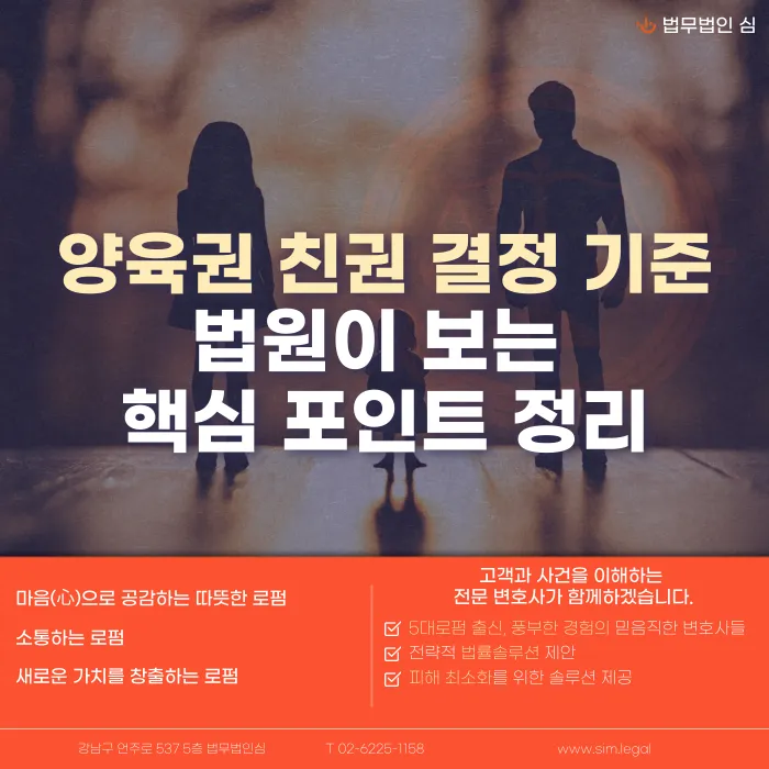 양육권 친권 결정 기준: 법원이 실제로 보는 핵심 포인트 카드뉴스 1