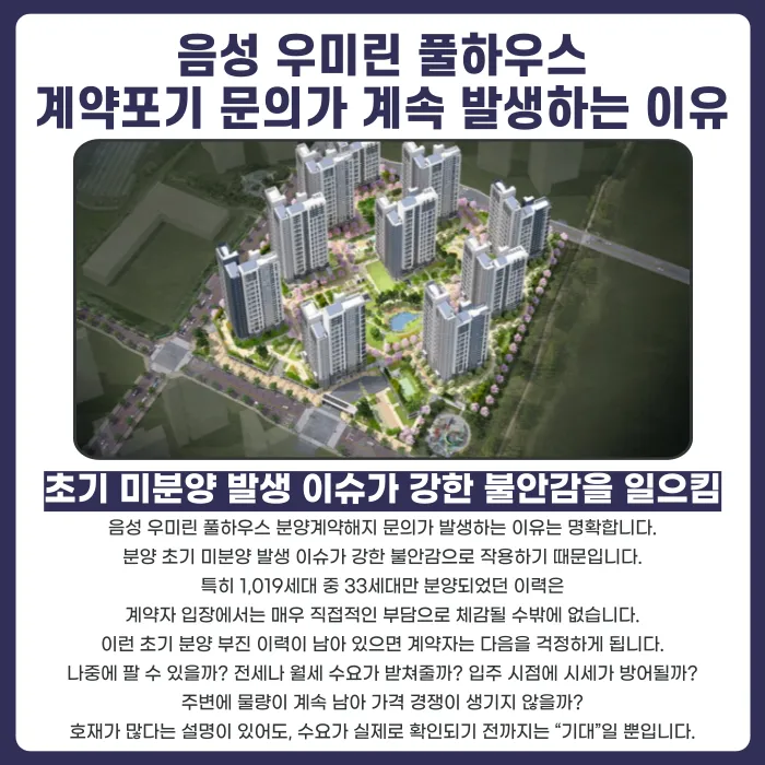 음성 우미린 풀하우스 분양계약해지, 가능성과 검토 포인트 카드뉴스 3
