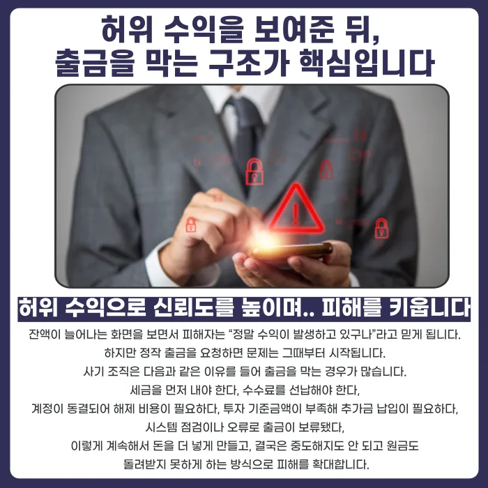 반텍스트레이드 투자사기 의심된다면? 리딩방 투자사기 대응법 카드뉴스 3