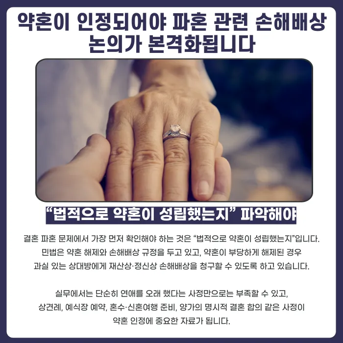 결혼 파혼과 상간남 소송, 법적 대응이 가능할까요? 카드뉴스 2
