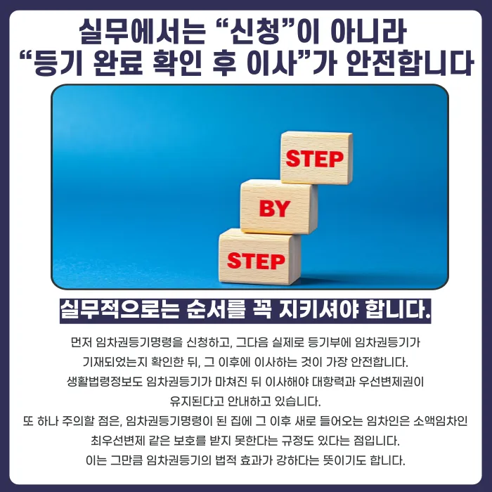 임차권등기명령 신청만으로 이사해도 대항력·우선변제권이 유지될까 카드뉴스 5