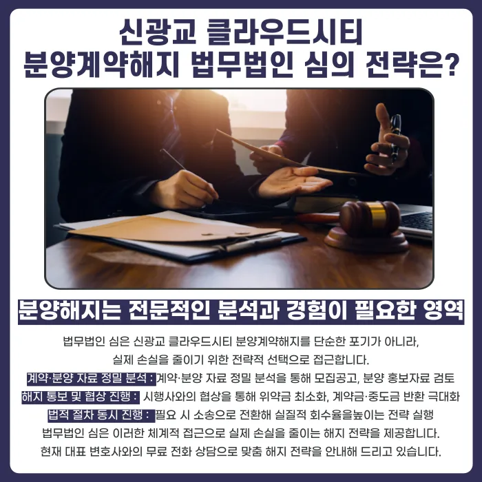 신광교 클라우드시티 분양계약해지, 가능할까? 지식산업센터 리스크와 대응 전략 카드뉴스 5