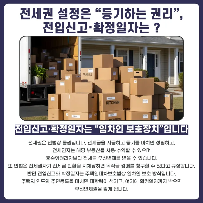 전세권 설정 vs 전입신고·확정일자, 전세보증금은 어떻게 지켜야 할까 카드뉴스 2