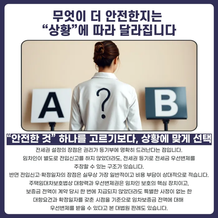 전세권 설정 vs 전입신고·확정일자, 전세보증금은 어떻게 지켜야 할까 카드뉴스 3