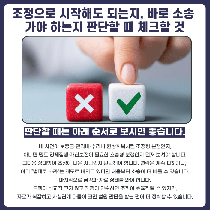 임대차 분쟁조정위원회와 소송, 내 사건엔 어떤 절차가 맞을까 카드뉴스 5