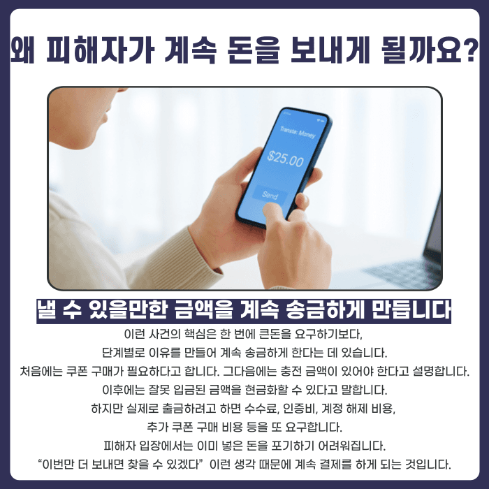 테오티비(theo-tv) 사칭 사기, 쿠폰 결제 유도 수법과 대응법 카드뉴스 3