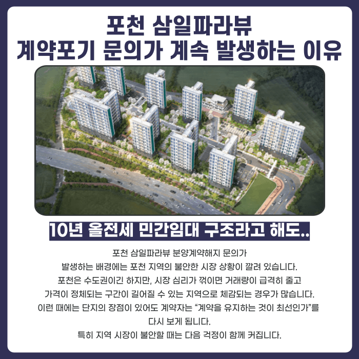 포천 삼일파라뷰 분양계약해지, 가능성 점검이 필요한 이유 카드뉴스 3