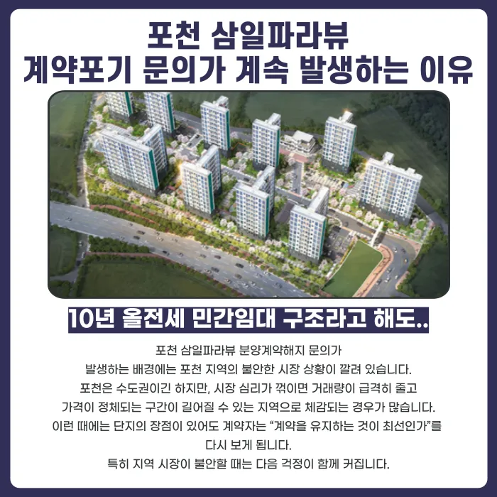 포천 삼일파라뷰 분양계약해지, 가능성 점검이 필요한 이유 카드뉴스 3