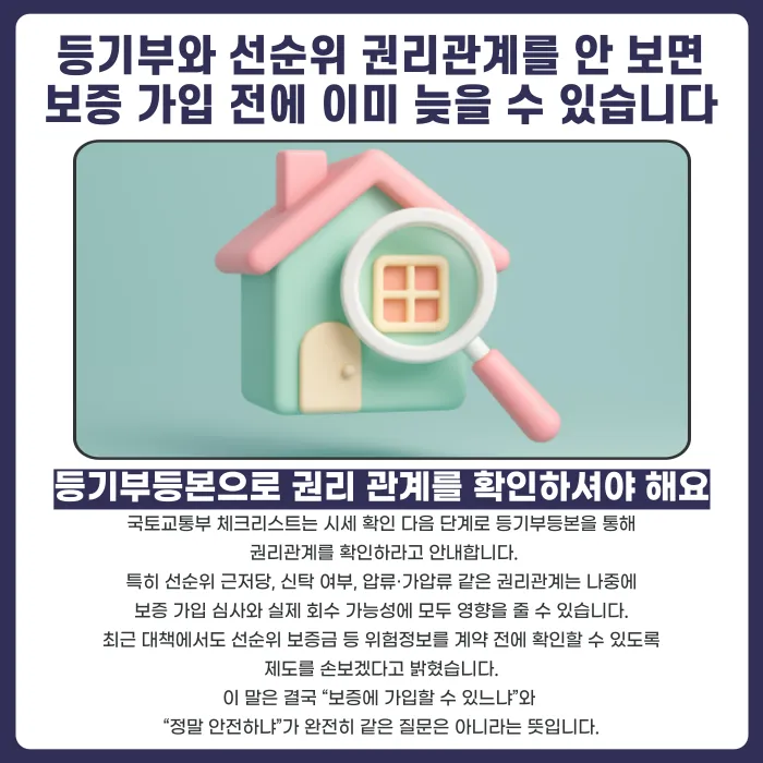 전세보증금 반환보증 가입 전 체크리스트, 무엇부터 확인해야 할까 카드뉴스 4