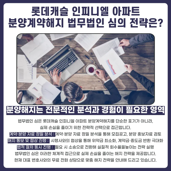 롯데캐슬 인피니엘 분양계약해지, 점검이 필요한 이유 카드뉴스 5