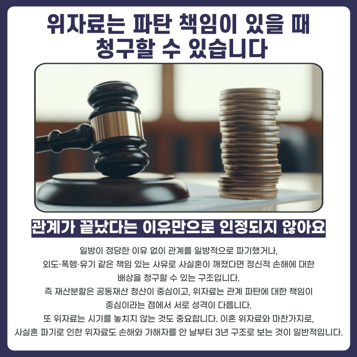 사실혼 해소 시 재산분할·위자료 청구 가능한가요? 카드뉴스 4