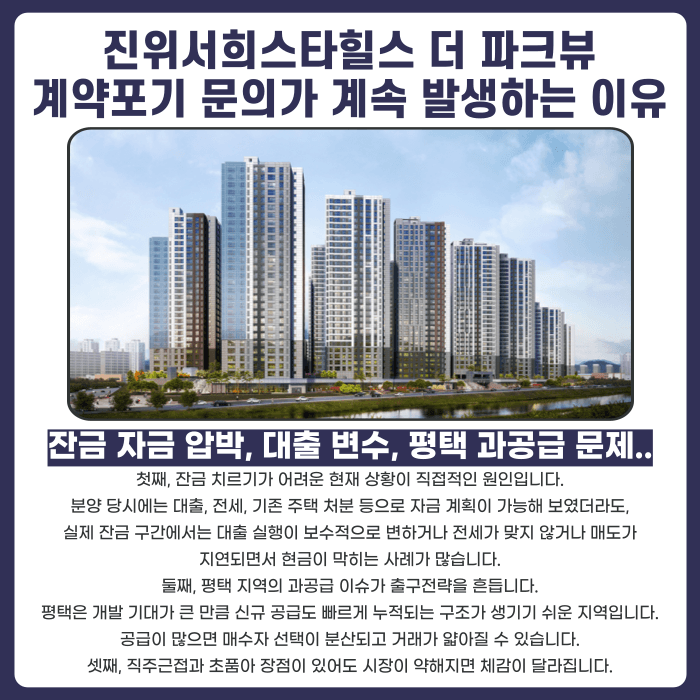 진위역 서희스타힐스 더 파크뷰 분양계약해지, 가능성과 대응 전략 카드뉴스 3
